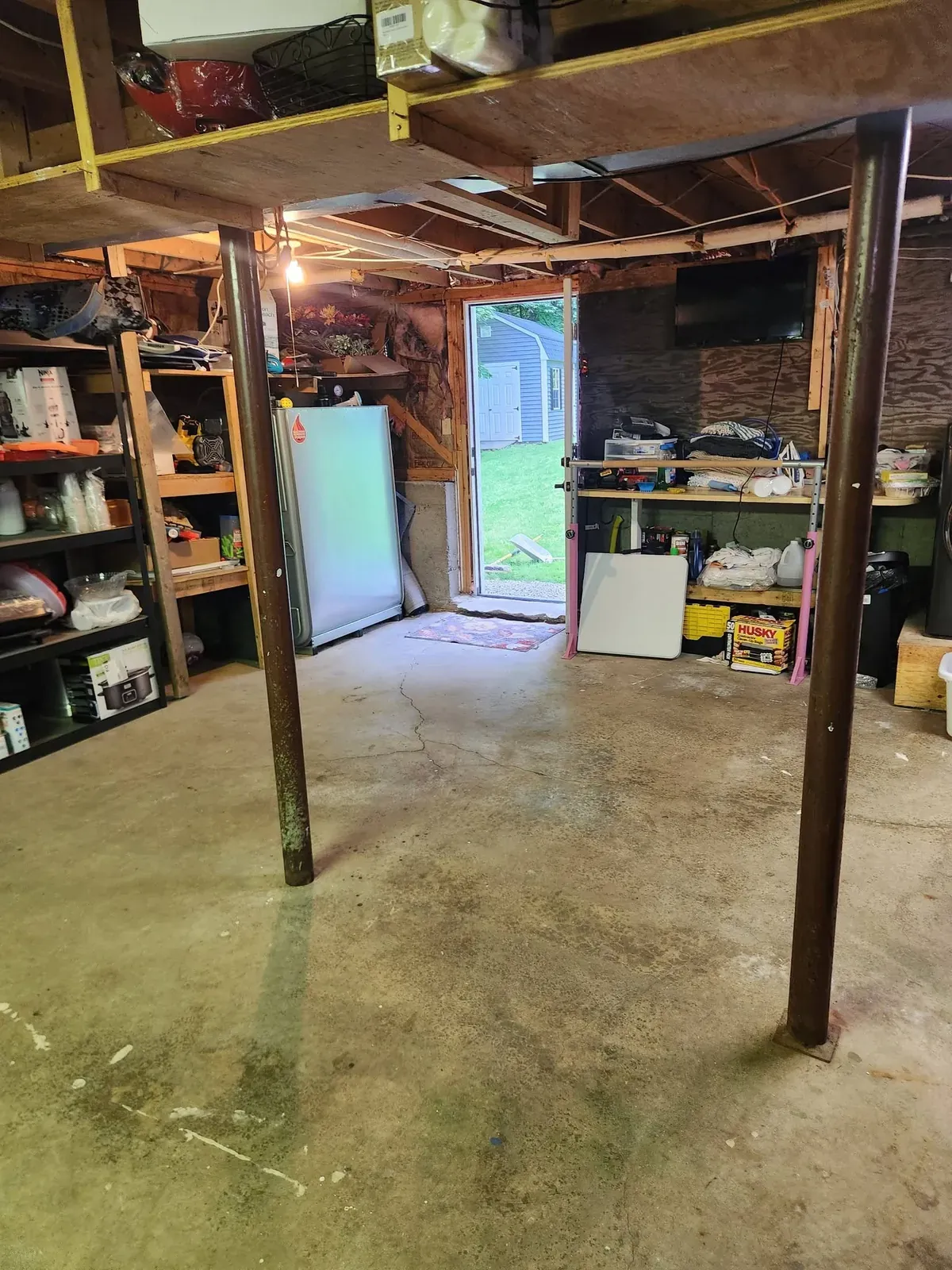 The same basement cleared with the floor open